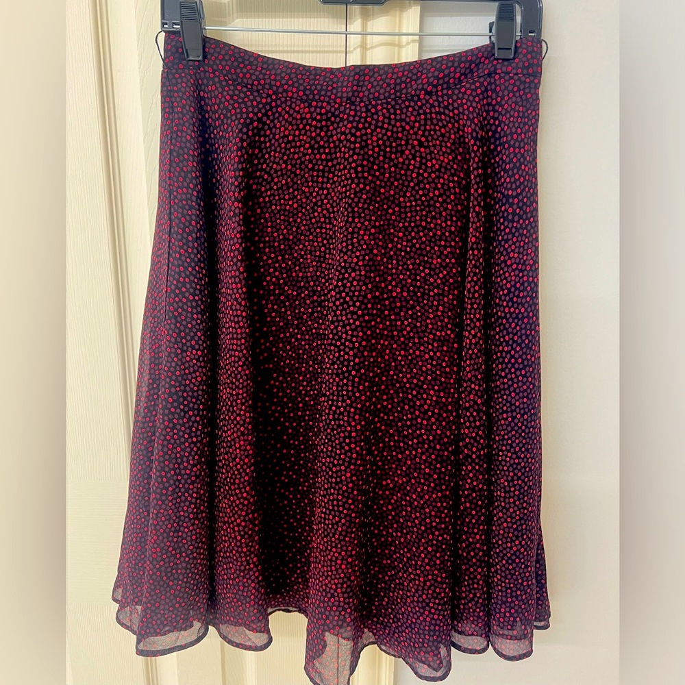 Ann Taylor A-Line Polka Dot Skirt